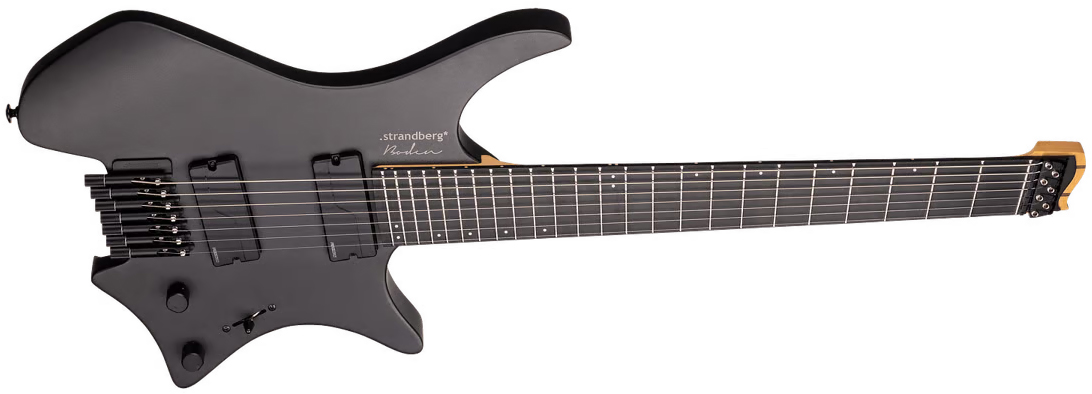 Strandberg Boden Metal Nx 7c Multiscale 2h Fishman Fluence Modern Ht Ric - Black Granite - Guitare Électrique Multi-scale - Variation 1