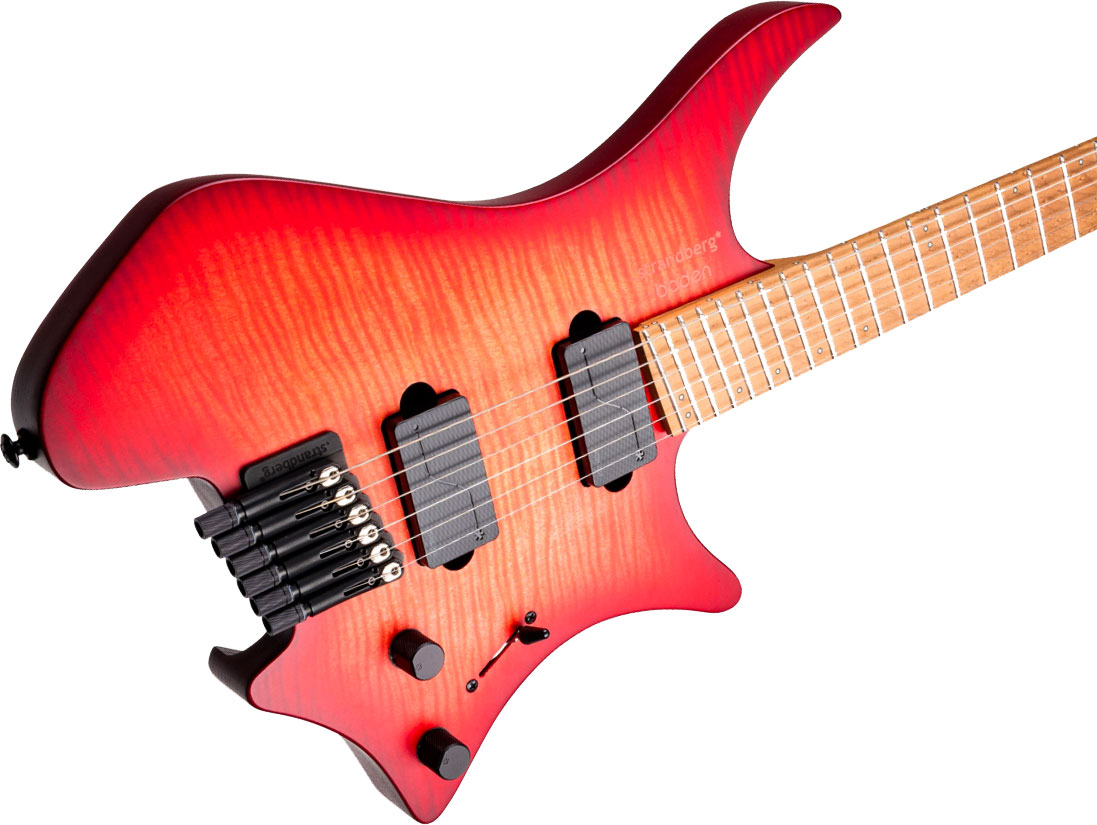 Strandberg Boden Original N2.6 6c 2h Fishman Fluence Ht Mn - Sunset Coral Burst Satin - Guitare Électrique Multi-scale - Variation 3