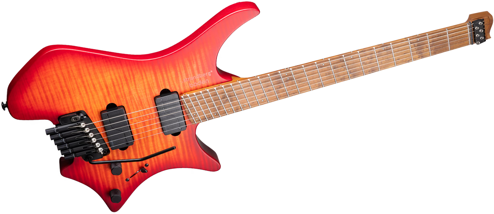 Strandberg Boden Original N2.6t 6c 2h Fishman Trem Mn - Sunset Coral Burst Satin - Guitare Électrique Multi-scale - Variation 1