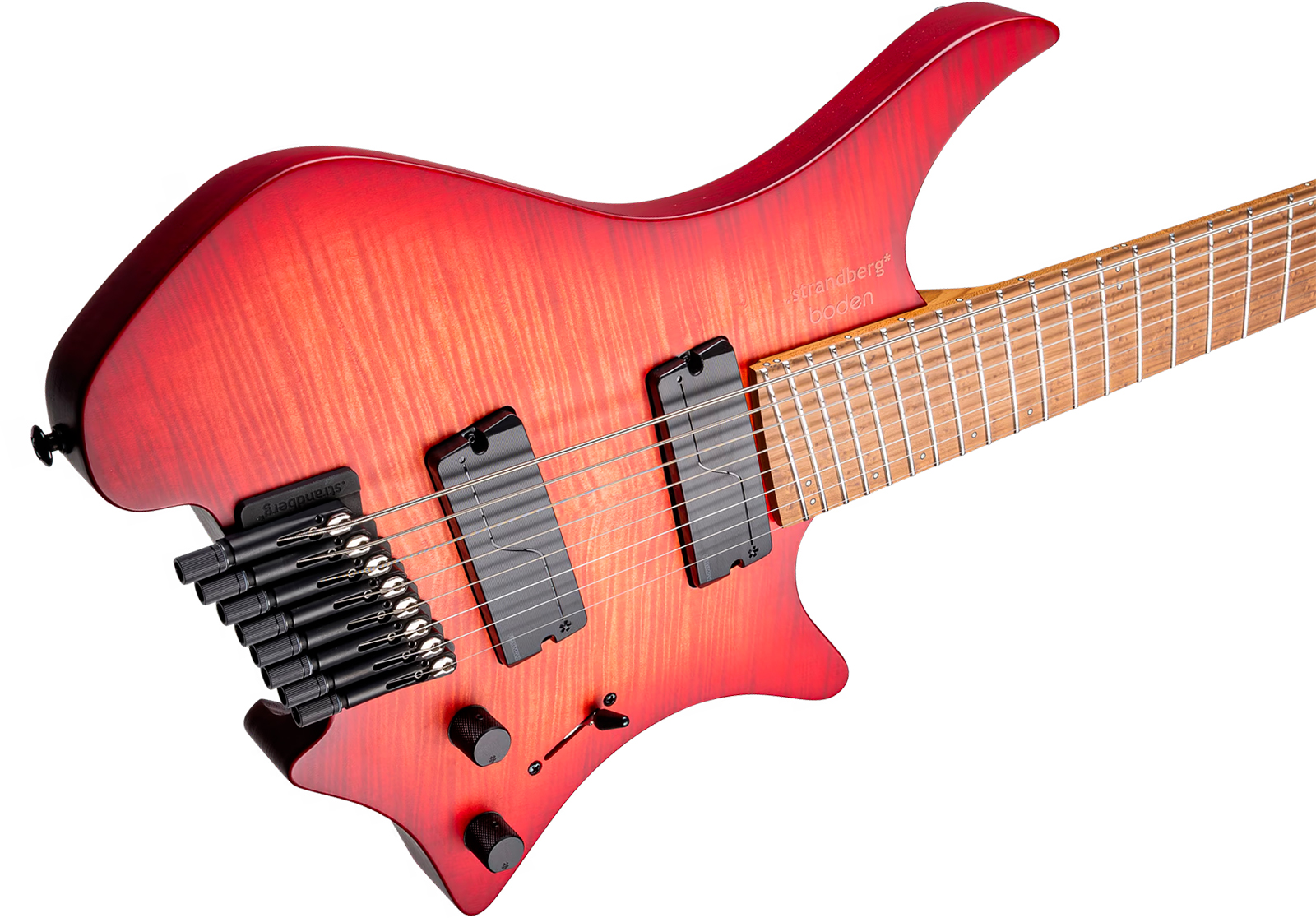 Strandberg Boden Original N2.8 8c 2h Fishman Fluence Ht Mn - Sunset Coral Burst Satin - Guitare Électrique Multi-scale - Variation 4