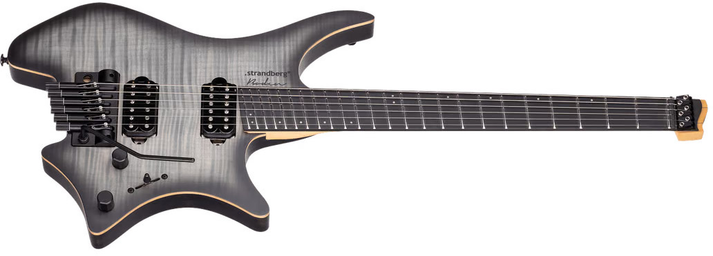 Strandberg Boden Prog Nx 6c Multiscale 2h Ht Ric - Charcoal Black - Guitare Électrique Multi-scale - Variation 1