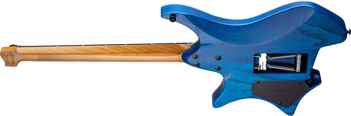 Strandberg Boden Prog Nx6 6c 2h Suhr Ht Ebo - Deep Blue Satin - Guitare Électrique Multi-scale - Variation 2