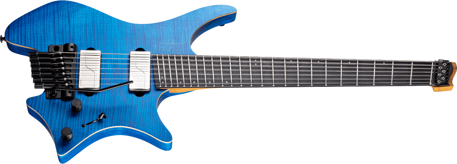 Strandberg Boden Prog Nx7 7c Multiscale 2h Fishman Fluence Modern  Trem Ebo - Deep Blue Satin - Guitare Électrique Multi-scale - Variation 1