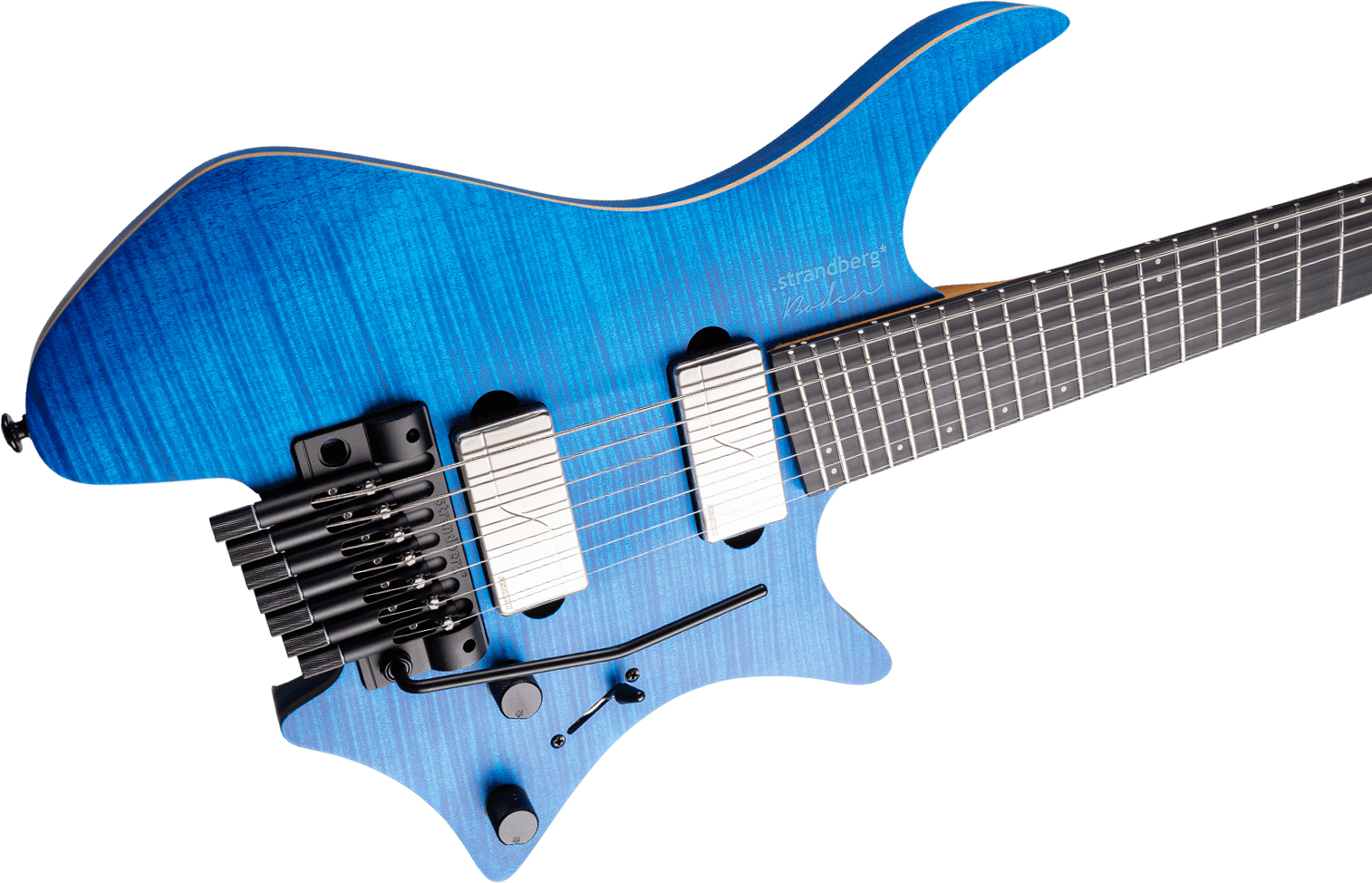 Strandberg Boden Prog Nx7 7c Multiscale 2h Fishman Fluence Modern  Trem Ebo - Deep Blue Satin - Guitare Électrique Multi-scale - Variation 4