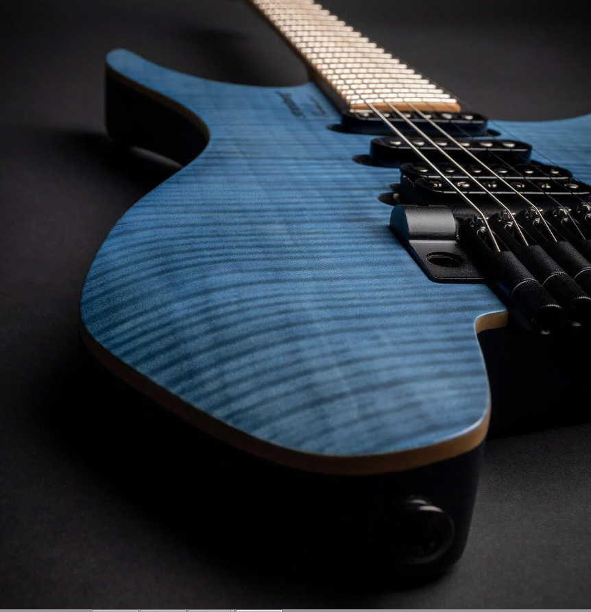 Strandberg Boden Standard Nx 6c Tremolo Multiscale Hss Mn - Translucent Blue - Guitare Électrique Multi-scale - Variation 5