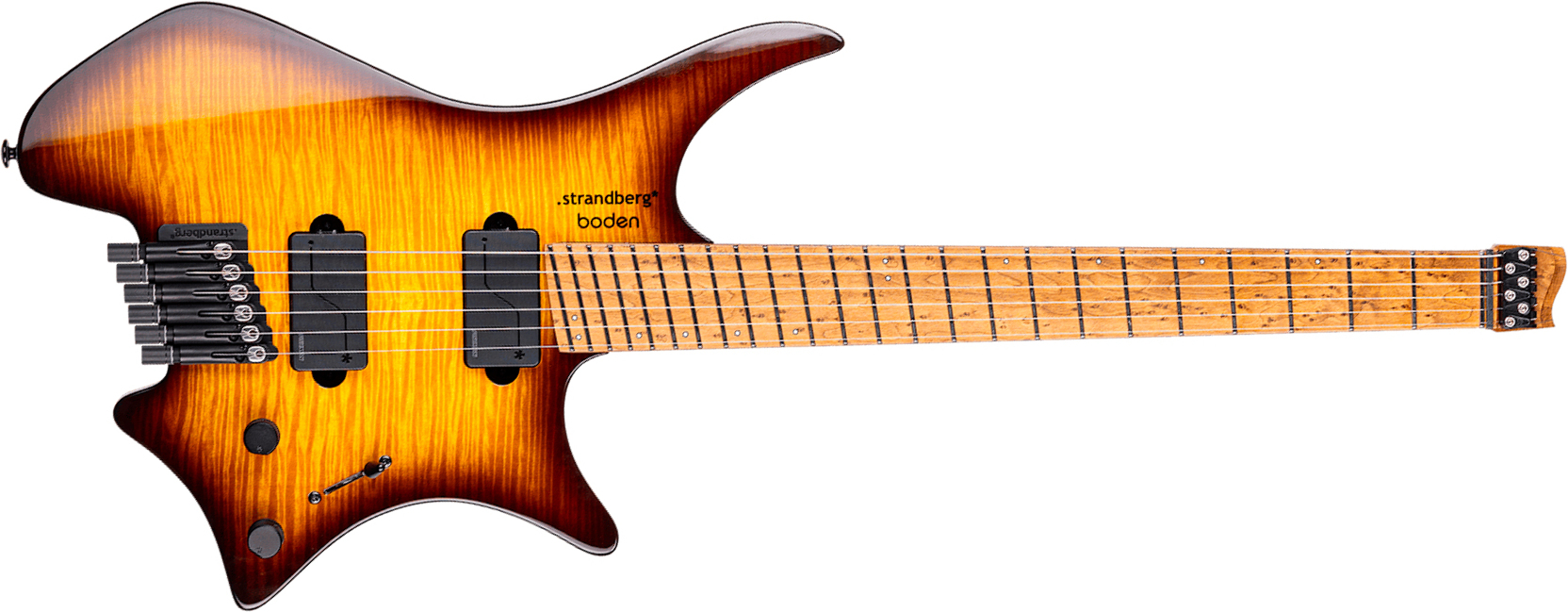 Strandberg Boden Original N2.6 6c 2h Fishman Ht Mn - Amber Haze Burst Gloss - Guitare Électrique Multi-scale - Main picture