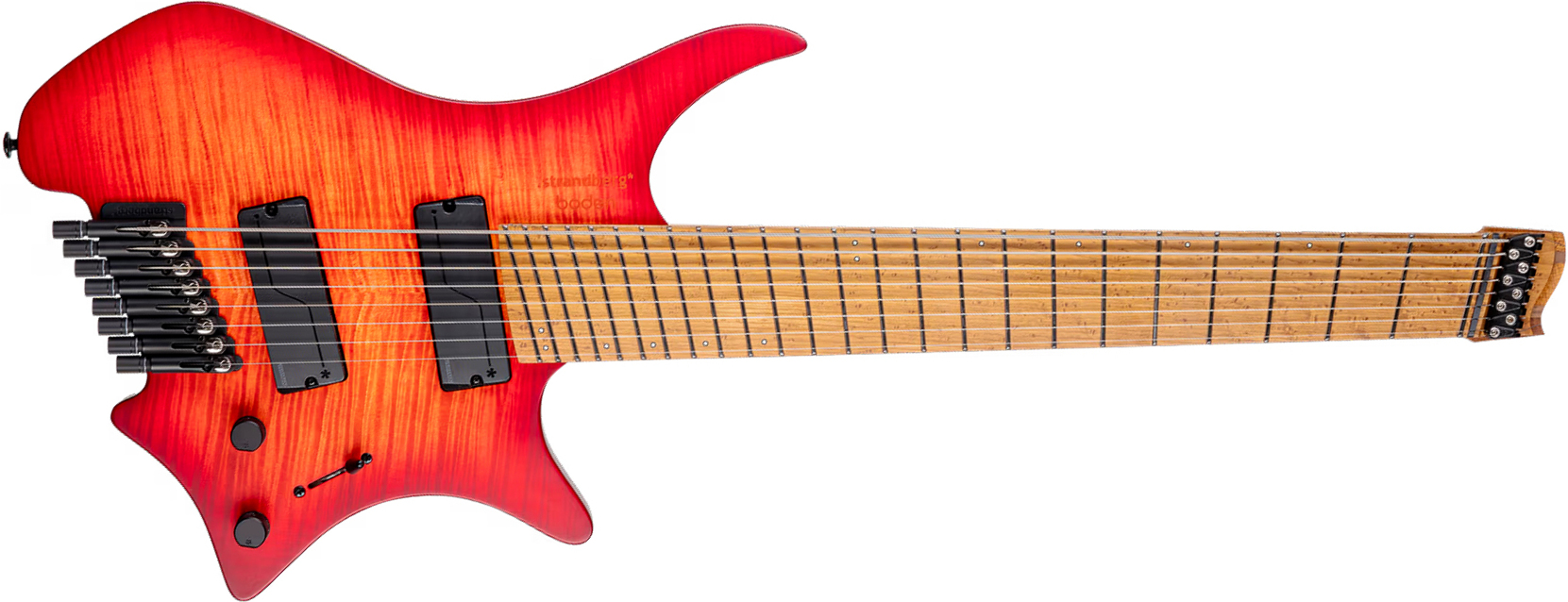 Strandberg Boden Original N2.8 8c 2h Fishman Fluence Ht Mn - Sunset Coral Burst Satin - Guitare Électrique Multi-scale - Main picture