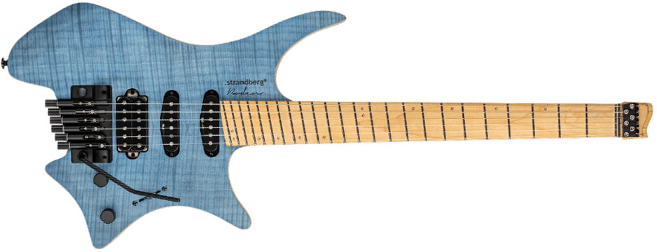 Strandberg Boden Standard Nx 6c Tremolo Multiscale Hss Mn - Translucent Blue - Guitare Électrique Multi-scale - Main picture