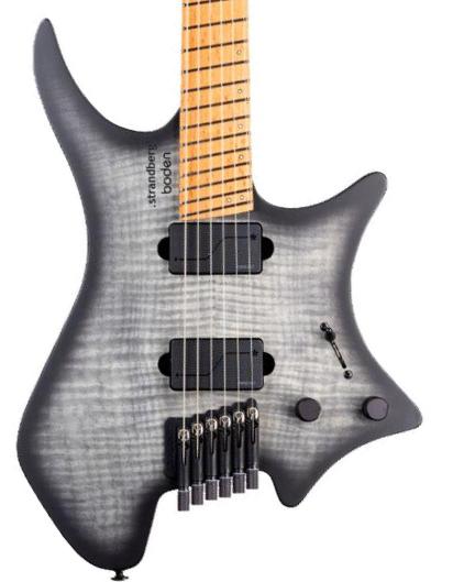 Guitare électrique multi-scale Strandberg Boden Original N2.6 - Black Denim Burst Satin