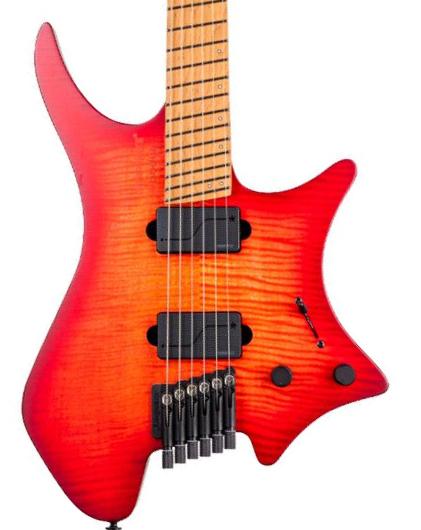 Guitare électrique multi-scale Strandberg Boden Original N2.6 - Sunset Coral Burst Satin
