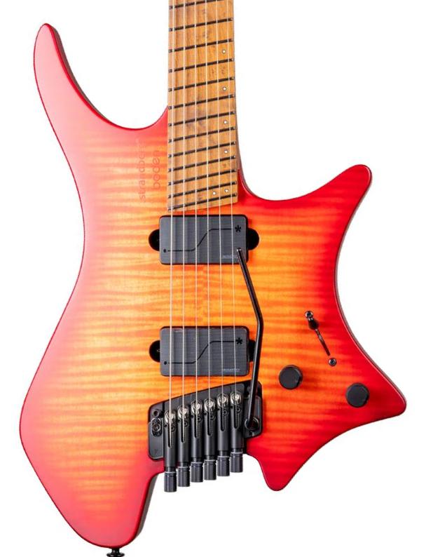 Guitare électrique multi-scale Strandberg Boden Original N2.6T - Sunset Coral Burst Satin