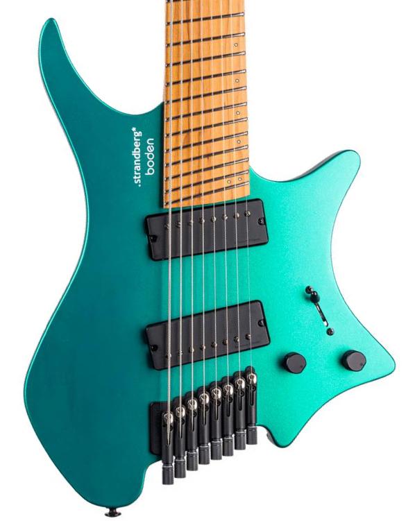 Guitare électrique multi-scale Strandberg Boden Standard N2.7 8-String - Transformative Teal Metallic