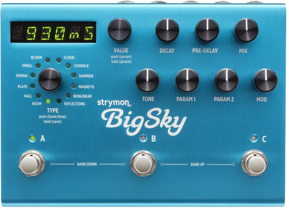 Pédale reverb / delay / echo Strymon BigSky Reverb