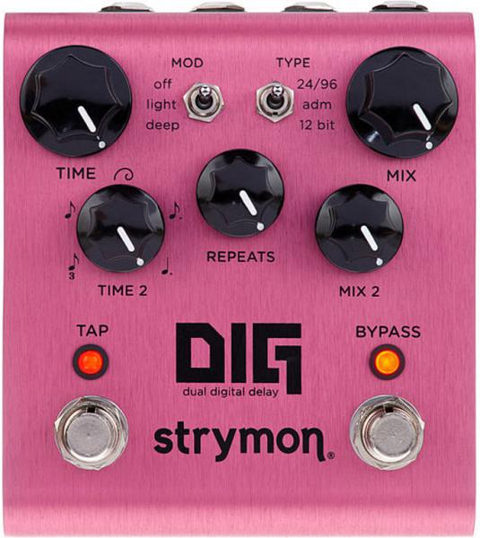 Strymon DIG Dual Digital Delay Reverb, delay & echo effect pedal