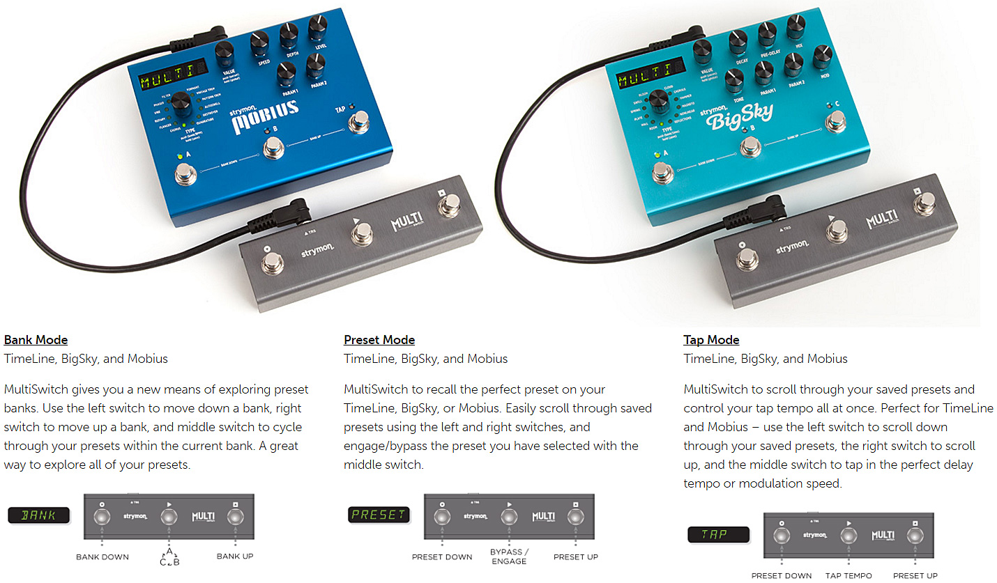 Strymon Multi Switch For Timeline, Bigsky, Mobius - Footswitch & Commande Divers - Variation 1