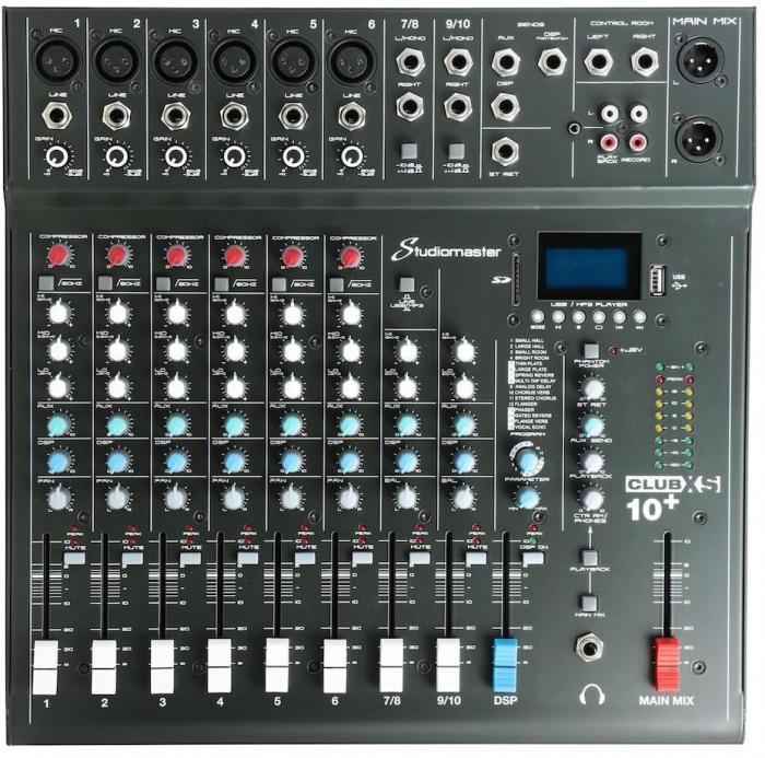 Table de mixage analogique Studiomaster CLUB XS10+