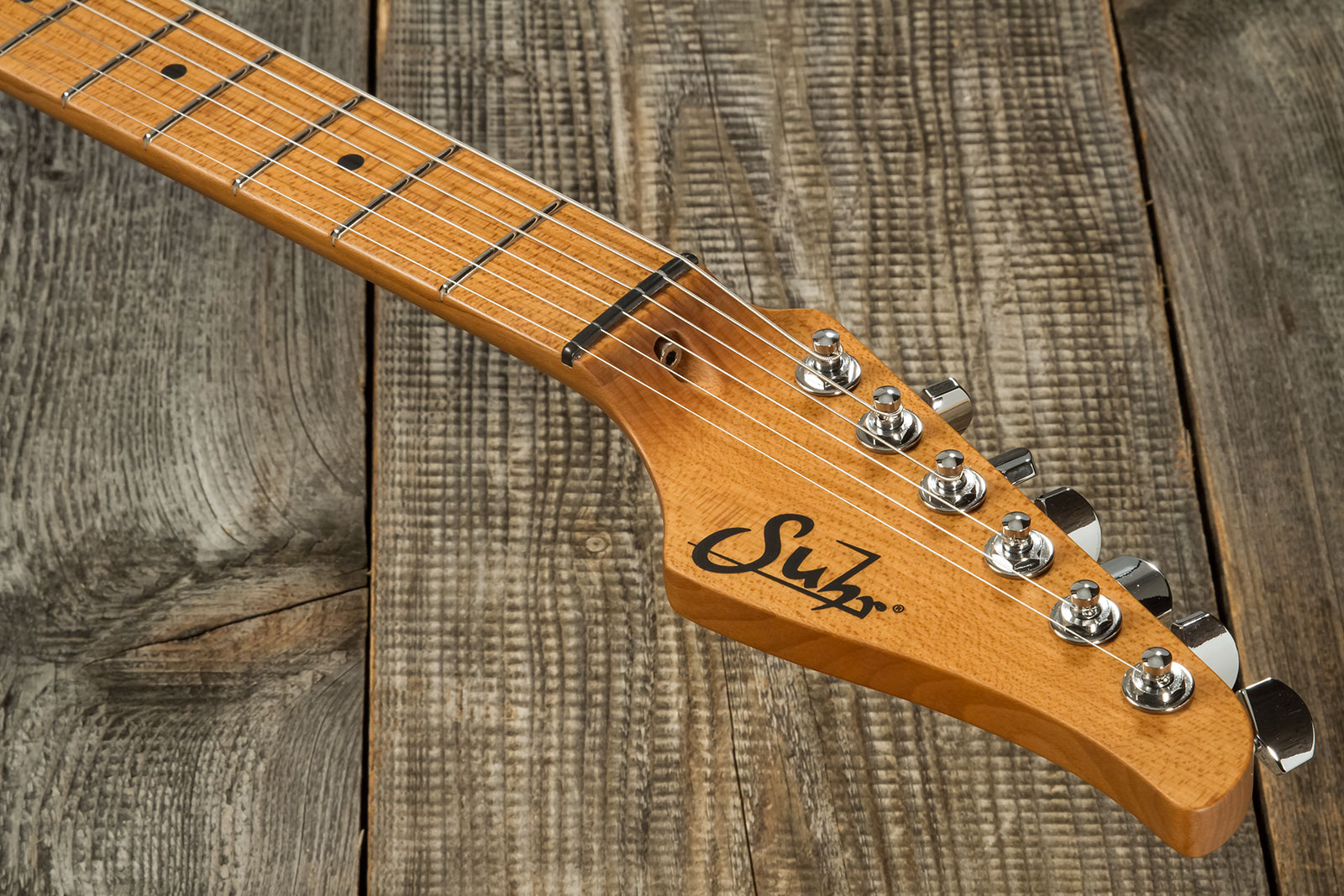 Suhr Andy Wood Modern T 01-sig-0033 Usa Signature 2h Trem Mn #72794 - Whiskey Barrel - Guitare Électrique Forme Tel - Variation 6