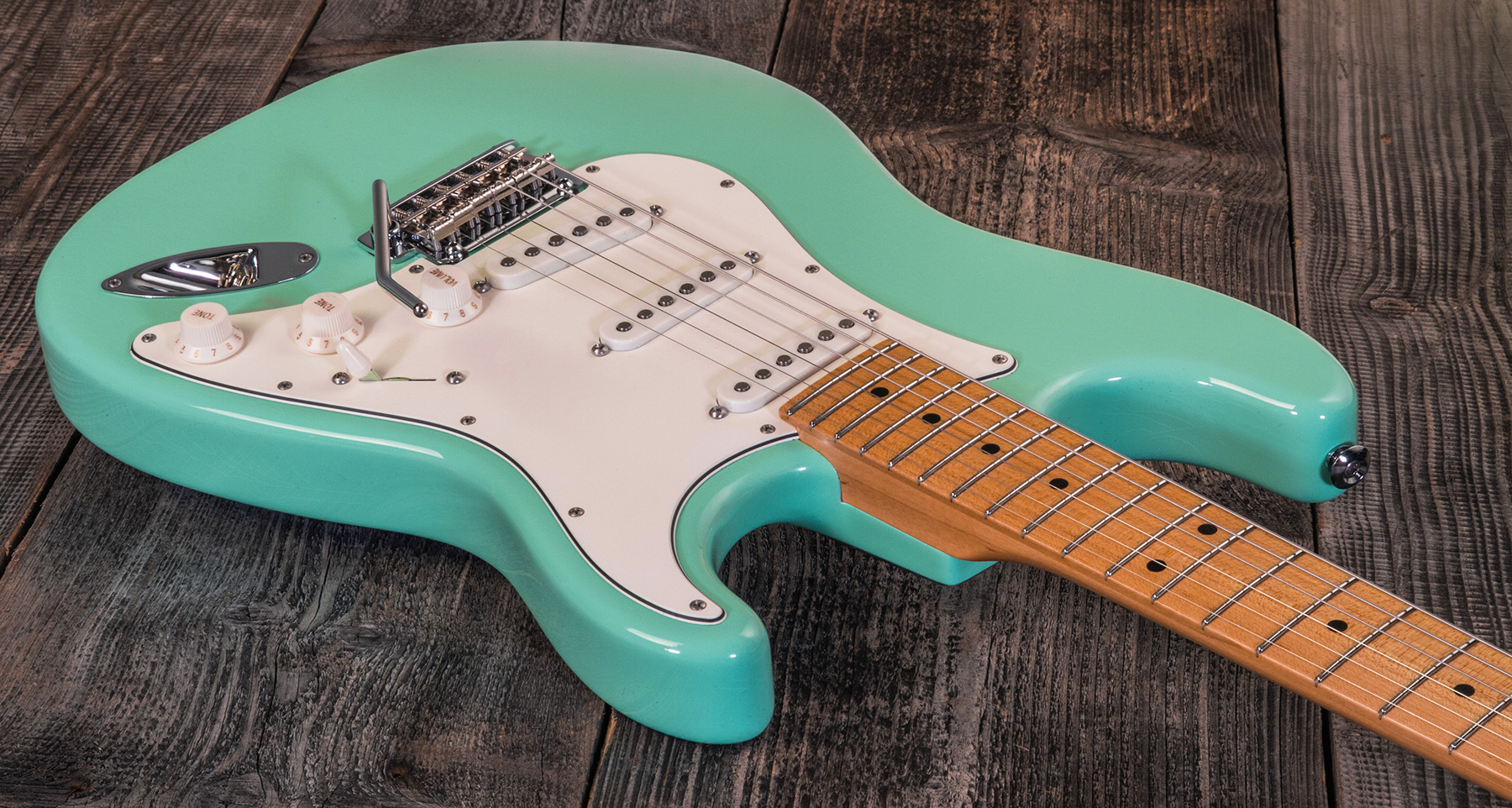 Suhr Classic S Antique Sss 01-csa-0020 3s Trem Mn #71418 - Light Aging Surf Green - Guitare Électrique Forme Str - Variation 2