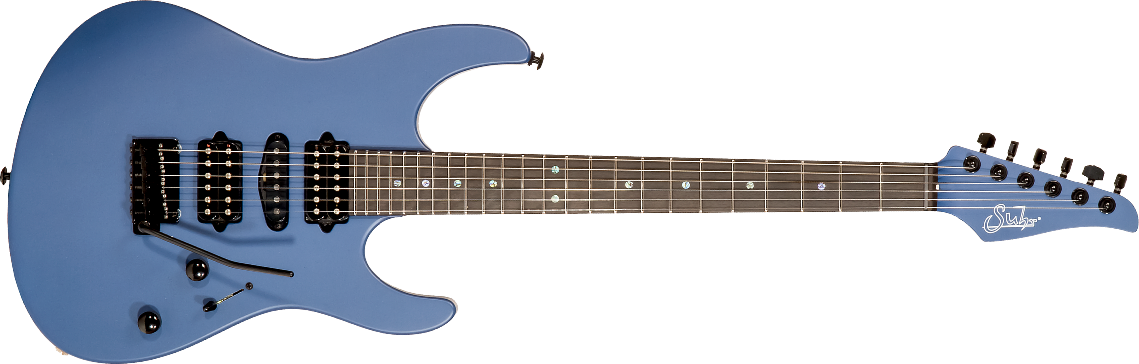 Suhr Modern Terra Ltd 01-ltd-0014 Hsh Trem Eb #72766 - Deep Sea Blue Satin - Guitare Électrique Forme Str - Main picture