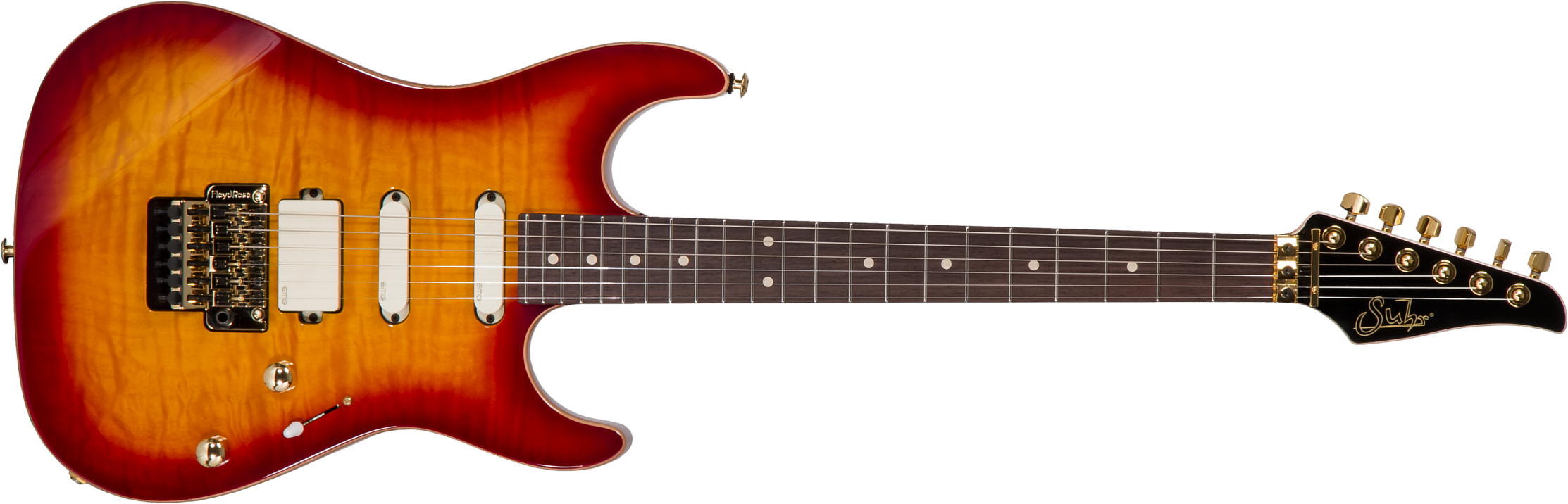 Suhr Standard Legacy 01-ltd-0030 Hss Emg Fr Rw #70282 - Aged Cherry Burst - Guitare Électrique Forme Str - Main picture