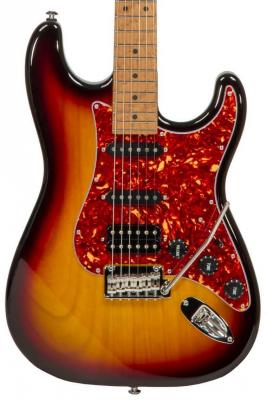 Guitare électrique solid body Suhr                           Classic S Paulownia 01-LTD-0021 #70279 - 3-tone burst