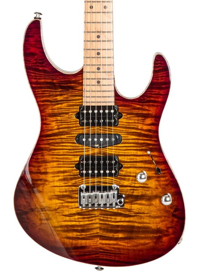 Guitare électrique forme str Suhr                           Modern Plus 01-MDP-0049 #72943 - Bengal burst