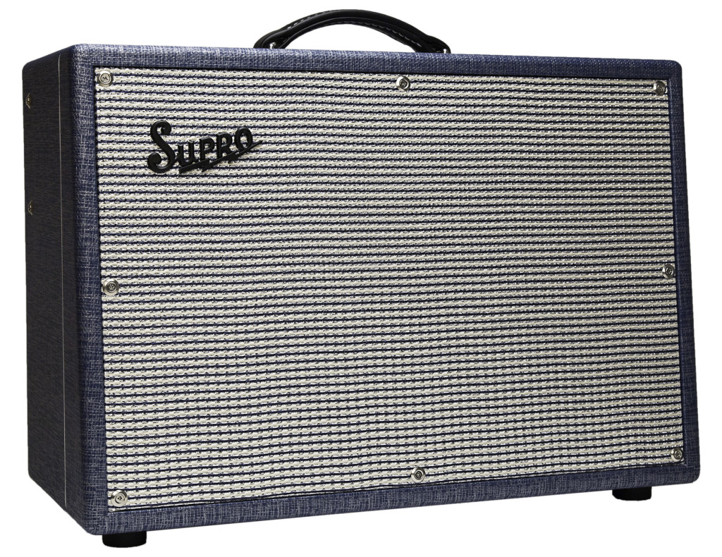 Supro 1648rt Saturn Reverb 15w 1x12 Blue Rhino Hide - Ampli Guitare Électrique Combo - Variation 1