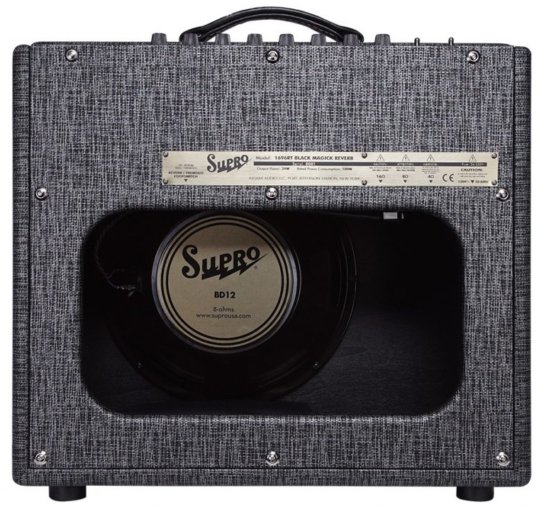 Supro 1696rt Black Magic Reverb Combo Legend 25w 1x12 - Ampli Guitare Électrique Combo - Variation 1