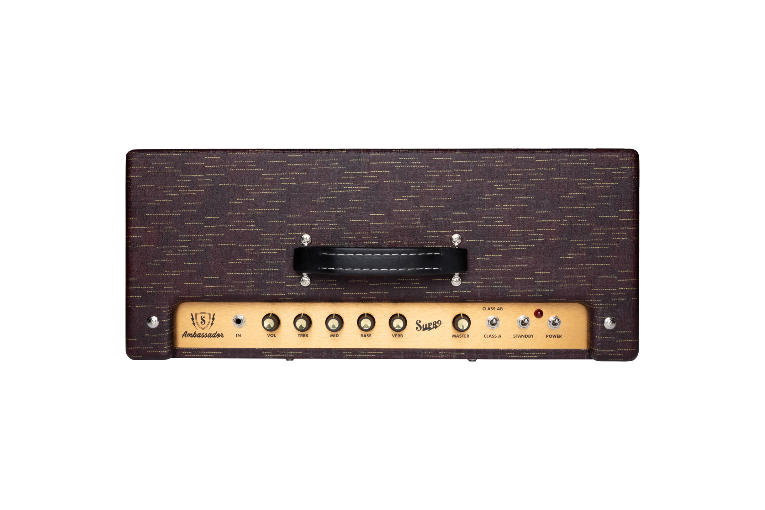 Supro Ambassador Custom Burgundy Gold Scandia 2x10 50w - Ampli Guitare Électrique Combo - Variation 3