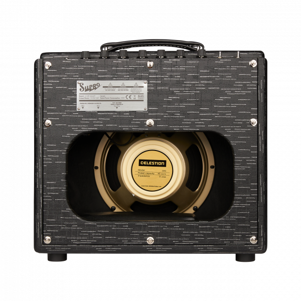 Ampli Guitare Électrique SubZero V15G - 15W, Haut-parleur 6,5", Look Tweed Vintage - Pour Pratique à La Maison