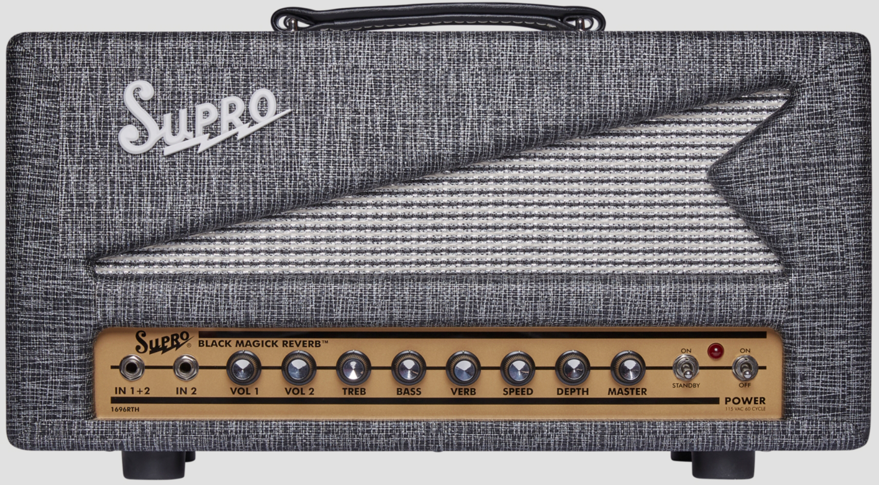 Supro Black Magick Reverb Head 25w 6973 - Ampli Guitare Électrique TÊte / PÉdale - Variation 1