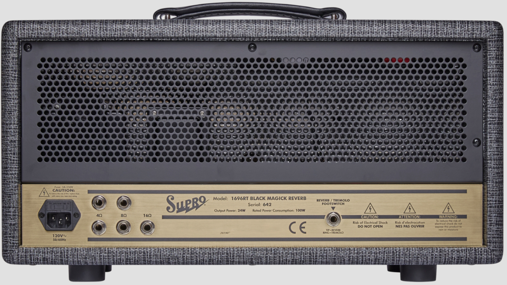 Supro Black Magick Reverb Head 25w 6973 - Ampli Guitare Électrique TÊte / PÉdale - Variation 2