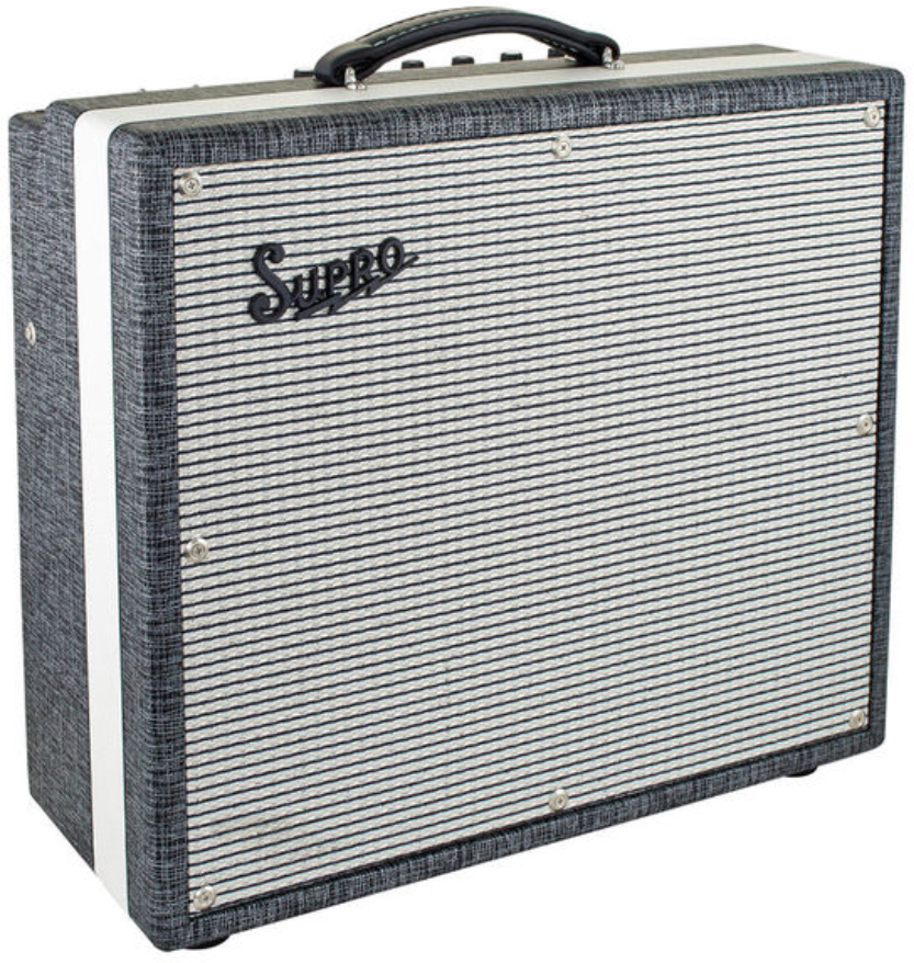 Supro Black Magick 25w 1x12 Black Rhino Hide - Ampli Guitare Électrique Combo - Main picture