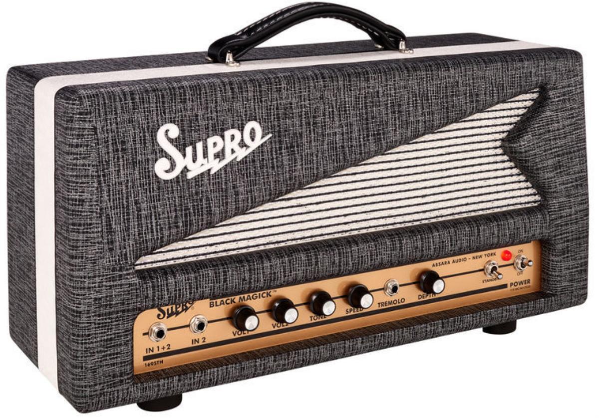 Tête ampli guitare électrique Supro Black Magick Head - Black Rhino Hide