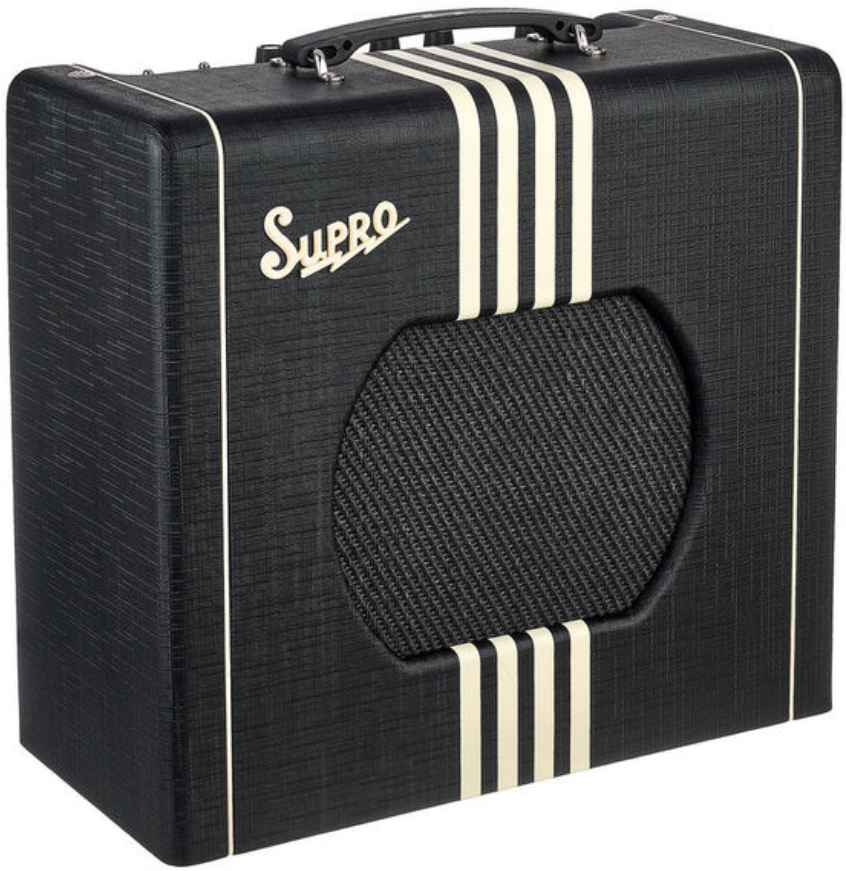 Supro Delta King 10 Combo 5w 1x10 Black/cream - Ampli Guitare Électrique Combo - Main picture