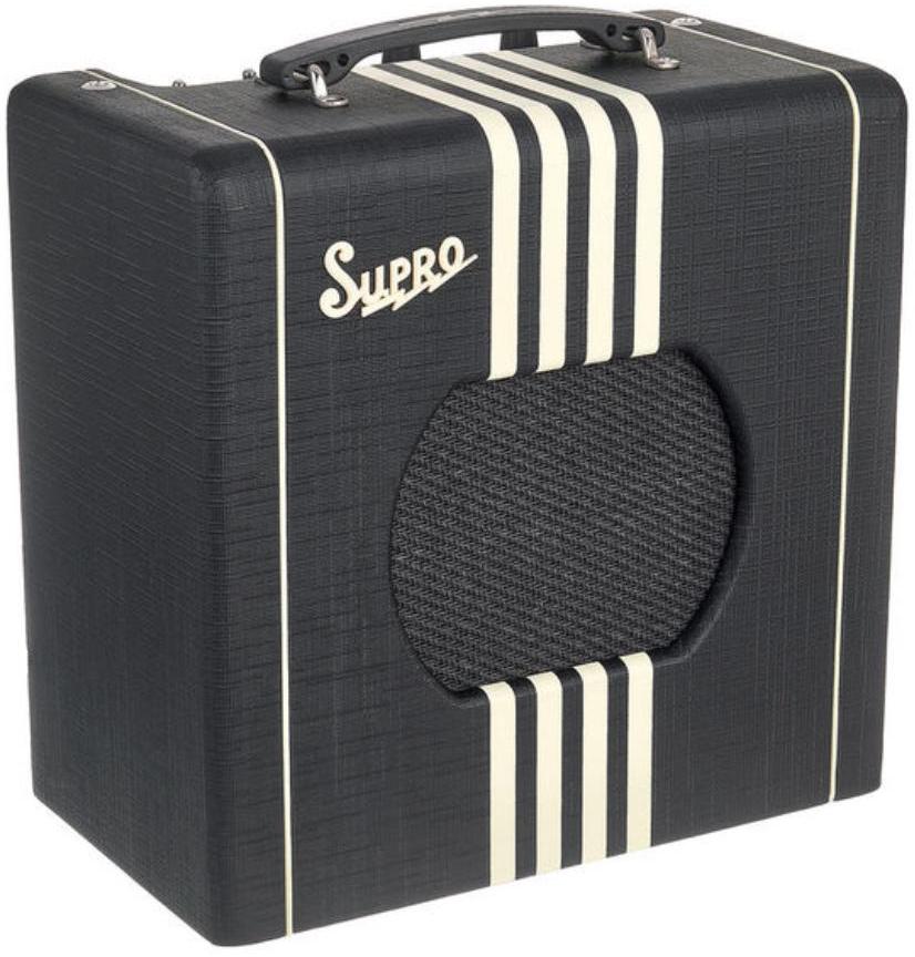 Combo ampli guitare électrique Supro Delta King 8 - Black/Cream