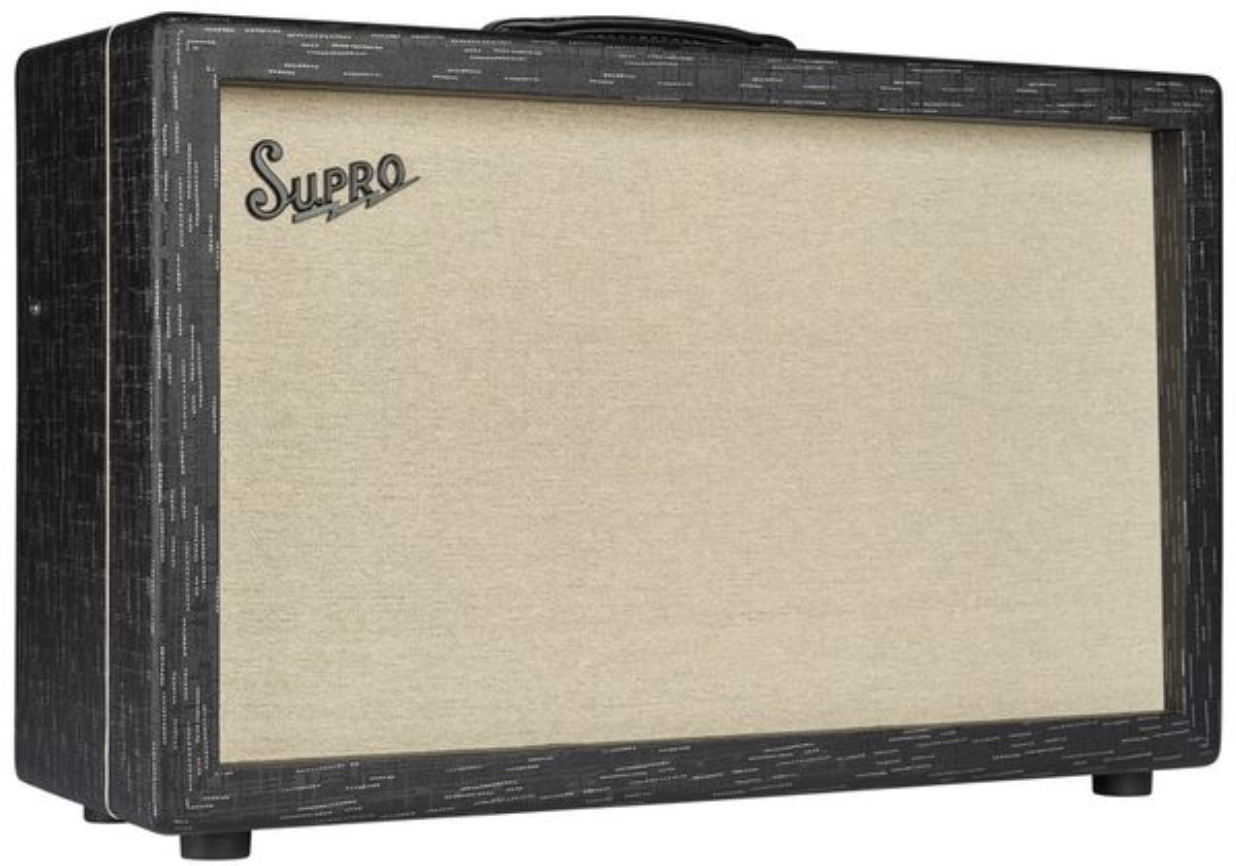 Supro Royale 2x12 1933r 50w 2x12 Black Scandia - Ampli Guitare Électrique Combo - Main picture