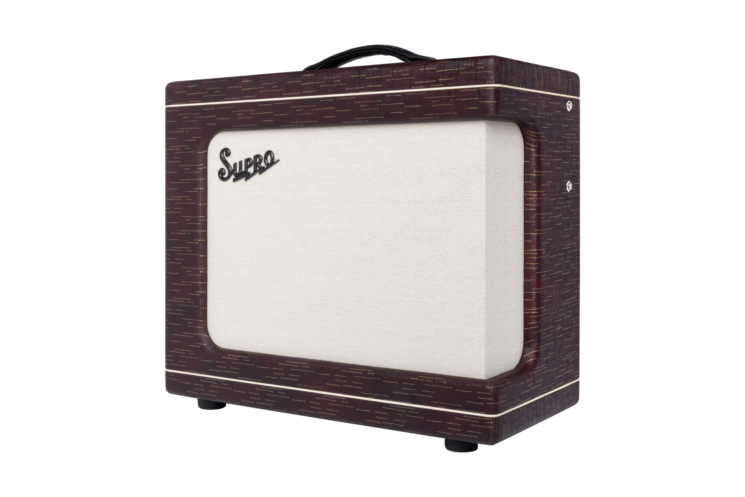 Supro Delegate Custom Burgundy Gold Scandia 1x12 25w - Ampli Guitare Électrique Combo - Variation 1