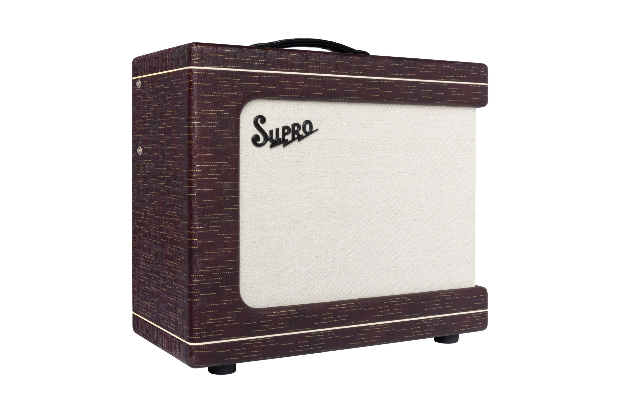 Supro Delegate Custom Burgundy Gold Scandia 1x12 25w - Ampli Guitare Électrique Combo - Variation 2