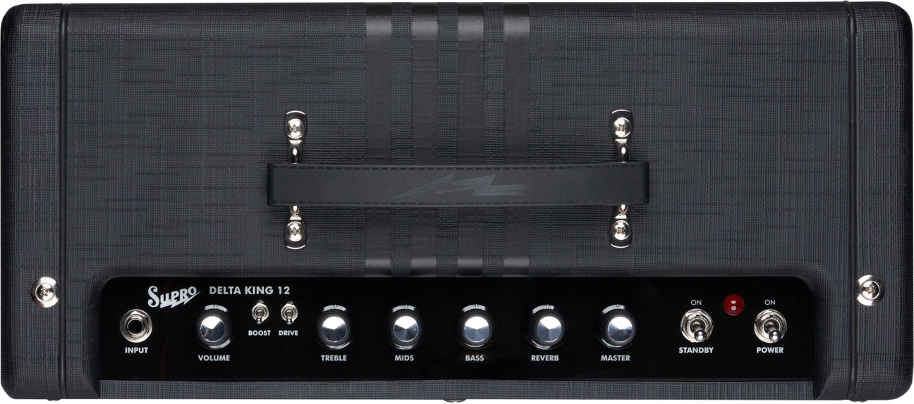 Supro Delta King 12 Combo 15w 1x12 Black/black - Ampli Guitare Électrique Combo - Variation 3