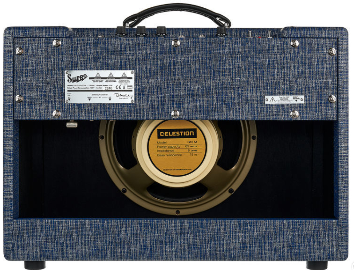 Supro Keeley Custom 12 25w 1x12 Blue Rhino Hide - Ampli Guitare Électrique Combo - Variation 1