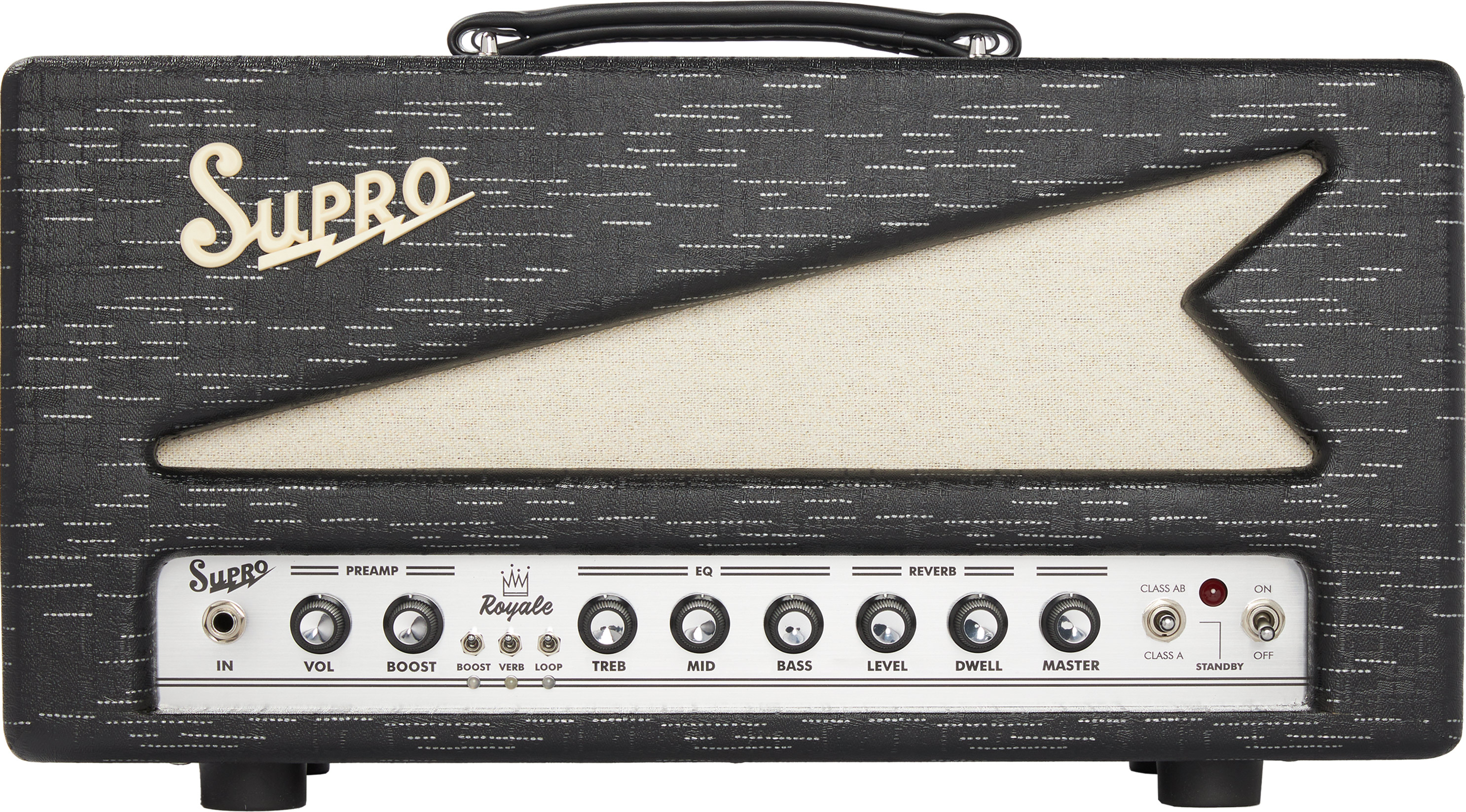 Supro Royale Head 1932rh 35/50w Black Scandia - Ampli Guitare Électrique TÊte / PÉdale - Variation 1