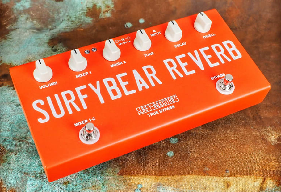 Surfy Industries Surfybear Compact Reverb Red - PÉdale Reverb / Delay / Echo - Variation 2