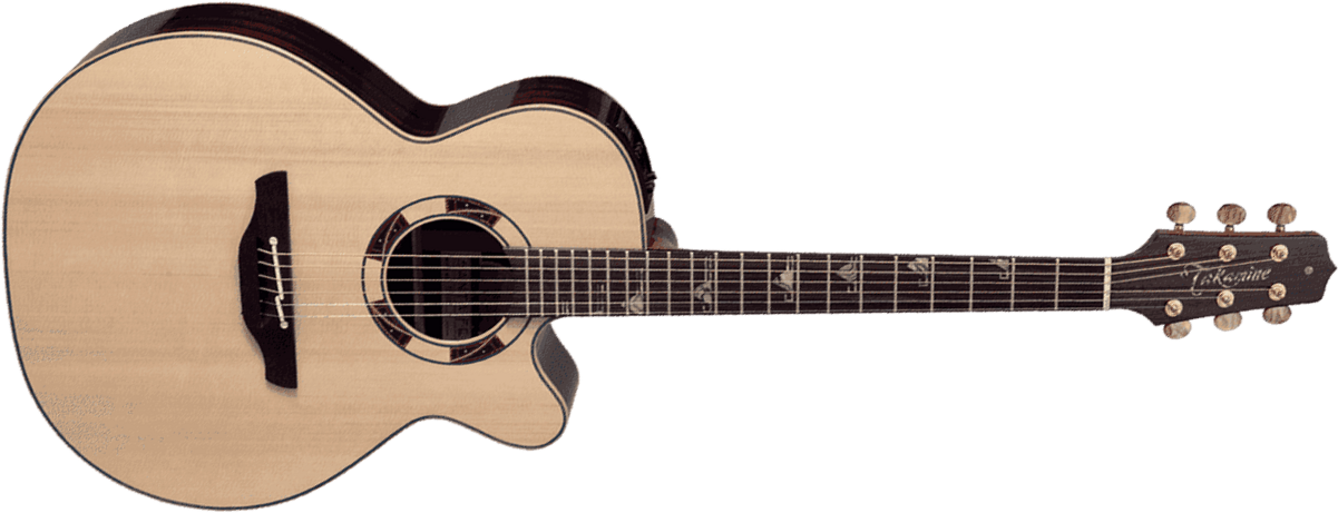 Takamine Dsf48c Nex Jap Epicea Palissandre Eb Ctf2n - Natural - Guitare Folk - Main picture