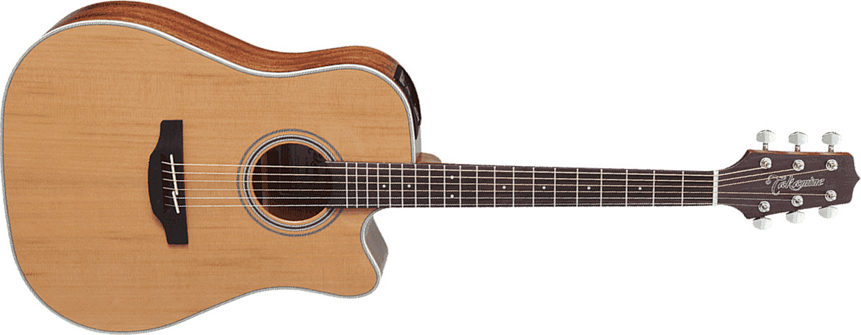 Takamine Gd20ce-ns Dreadnought Cw Cedre Acajou - Naturel Satin - Guitare Electro Acoustique - Main picture