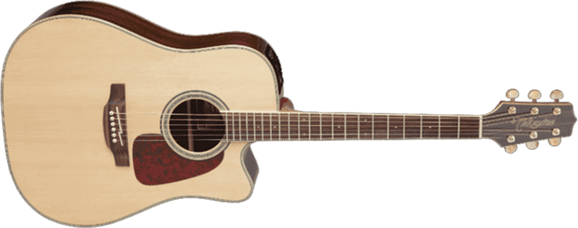 Takamine Gd71ce-nat Dreadnought Cw Epicea Palissandre - Natural Gloss - Guitare Electro Acoustique - Main picture