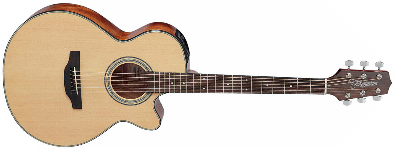 Takamine Gf15ce Nat Fxc Concert Cw Epicea Acajou Rw Tp-4t - Natural Gloss - Guitare Electro Acoustique - Main picture