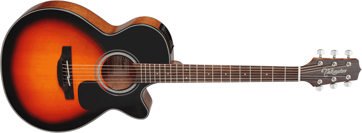 Takamine Gf30ce-bsb Fxc Grand Concert Cw Epicea Palissandre - Brown Sunburst - Guitare Electro Acoustique - Main picture