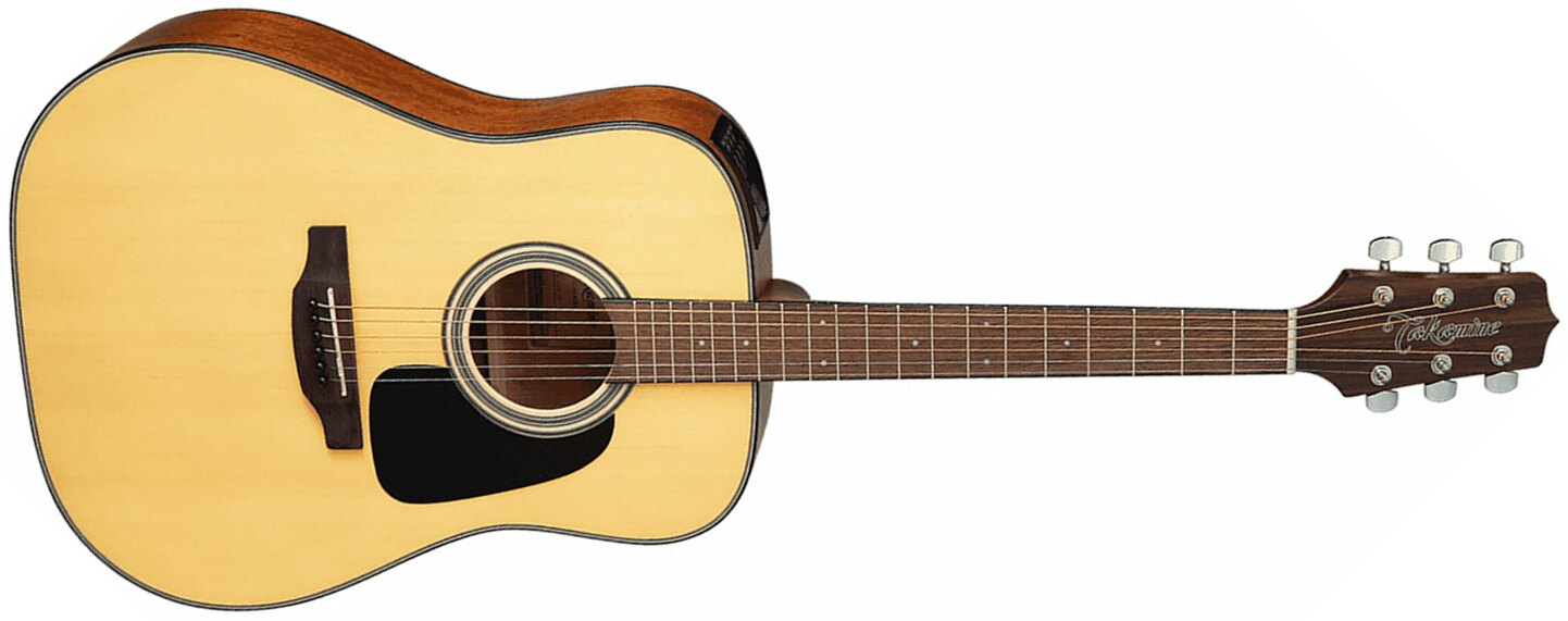 Takamine Gld12e Ns Dreadnought Epicea Acajou Jat - Natural Satin - Guitare Acoustique - Main picture