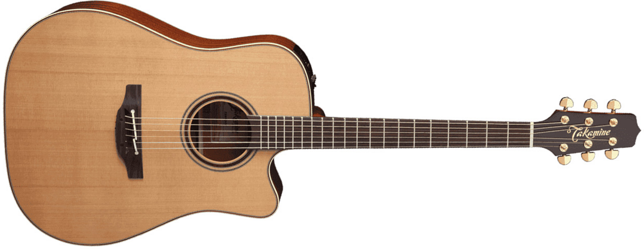 Takamine Tan10c-r Reissue Legacy Dreadnought Cw Cedre Sapele 2016 - Natural Satin - Guitare Acoustique - Main picture